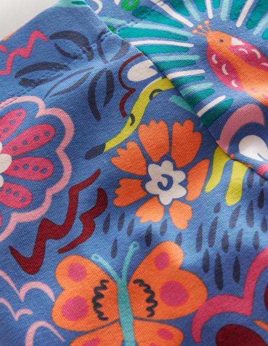 Boden vêtements floral bleu élisabéthain filles leggings courts amusants LB2X3224