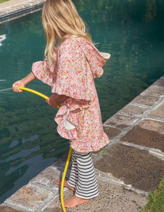 Boden vêtements ivoire/marine filles legging évasé en jersey LB2X3090