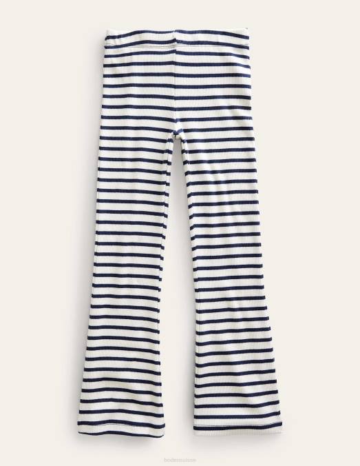 Boden vêtements ivoire/marine filles legging évasé en jersey LB2X3090