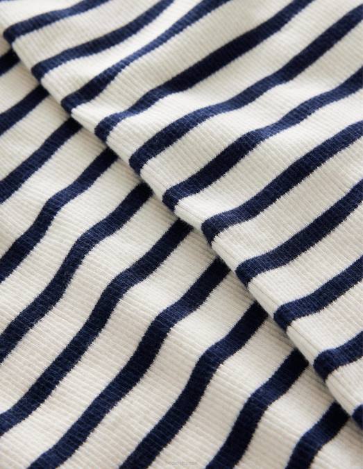 Boden vêtements ivoire/marine filles legging évasé en jersey LB2X3090