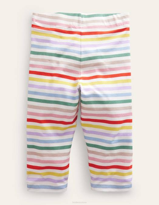 Boden vêtements renoncule jaune/violet filles leggings courts amusants LB2X3193