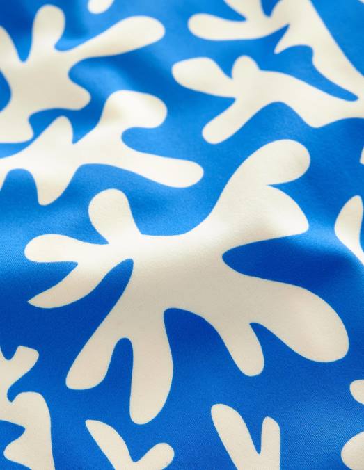 Boden vêtements bleu marocain filles maillot de bain tressé à boucle arrière LB2X2802