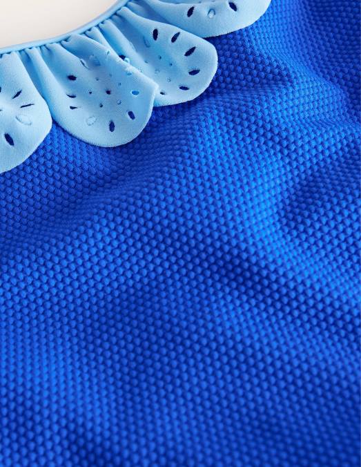 Boden vêtements cobalt filles maillot de bain à volants et broderie LB2X3237