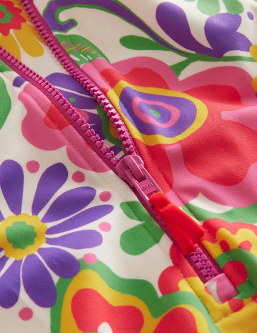 Boden vêtements nuages ​​arc-en-ciel multiples filles maillot de bain à manches longues LB2X2783