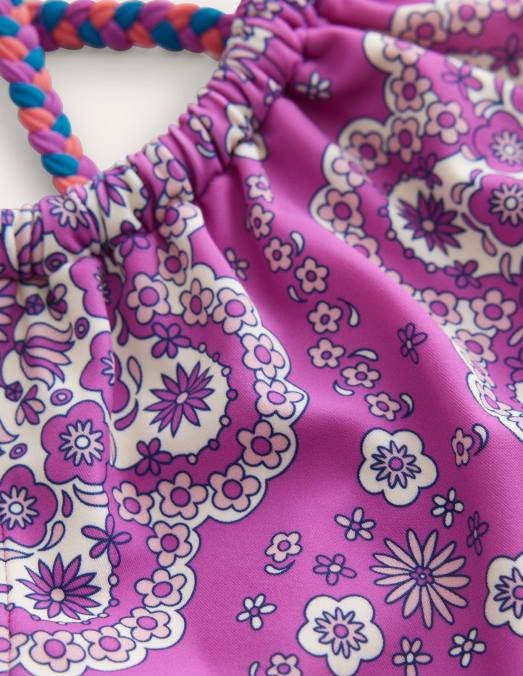 Boden vêtements orchidée rayonnante, marguerite étourdie filles bikini à boucle dans le dos LB2X2756