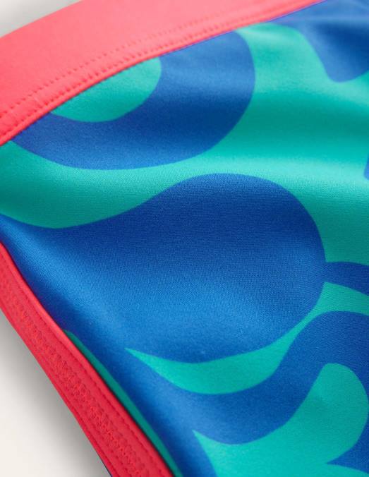 Boden vêtements pochoir d'été vert tropical filles short de bain à motif LB2X3259