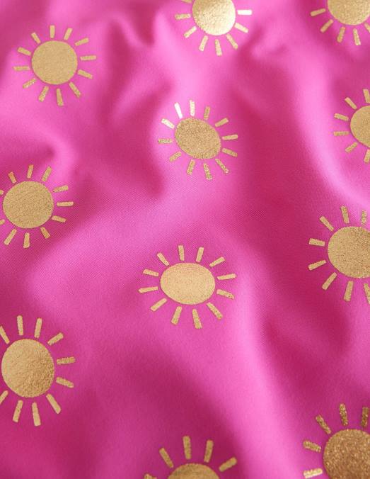 Boden vêtements soleils chatouillés en feuille d'or rose filles maillot de bain une épaule LB2X2795