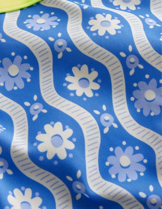 Boden vêtements vague de marguerite bleue de Penzance filles bas de bikini à motif LB2X3035