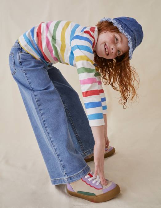 Boden vêtements bleu moyen vintage filles jean large LB2X797