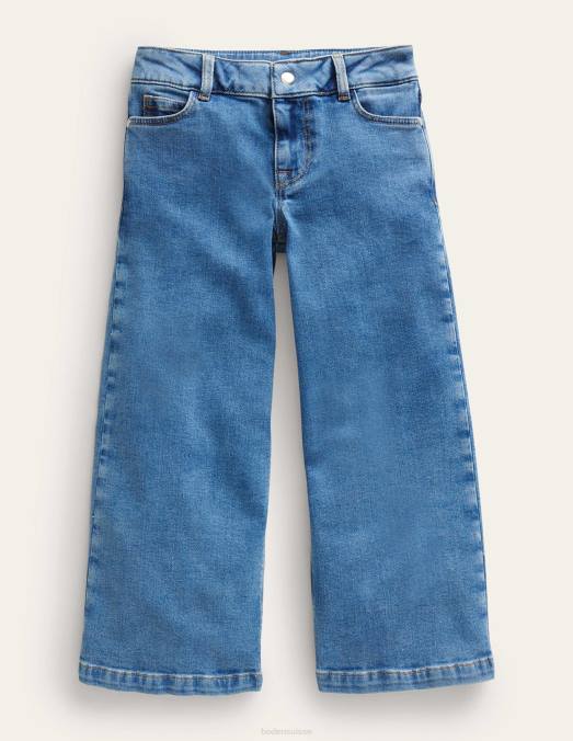 Boden vêtements bleu moyen vintage filles jean large LB2X797