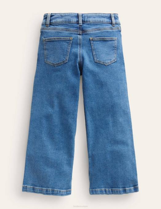 Boden vêtements bleu moyen vintage filles jean large LB2X797
