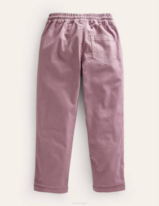 Boden vêtements brume d'orchidée filles pantalon à enfiler en sergé LB2X2678