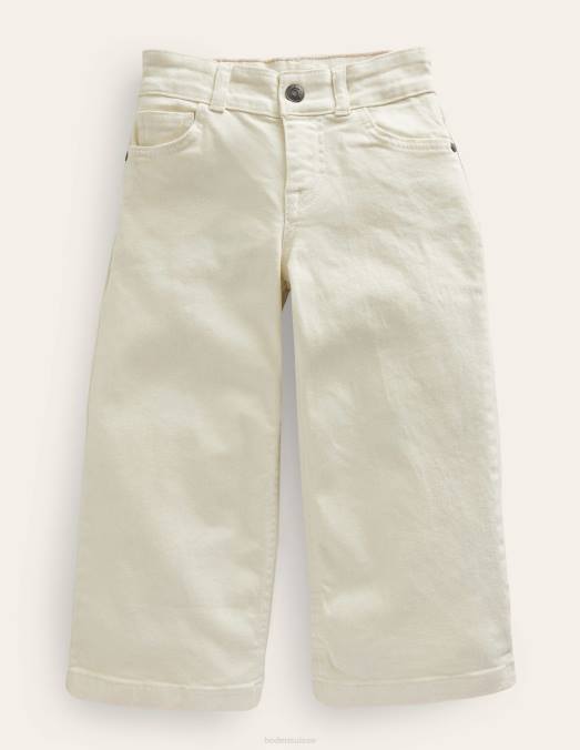 Boden vêtements écru filles jean évasé à jambe droite LB2X3192