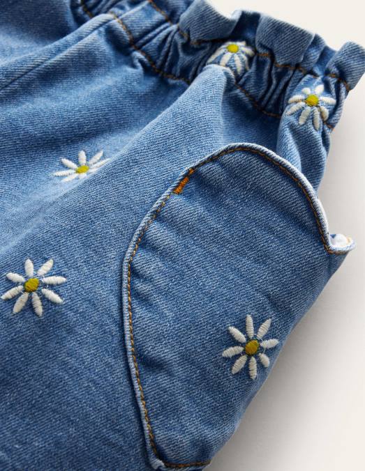 Boden vêtements marguerite brodée mi vintage filles pantalon à enfiler LB2X3013