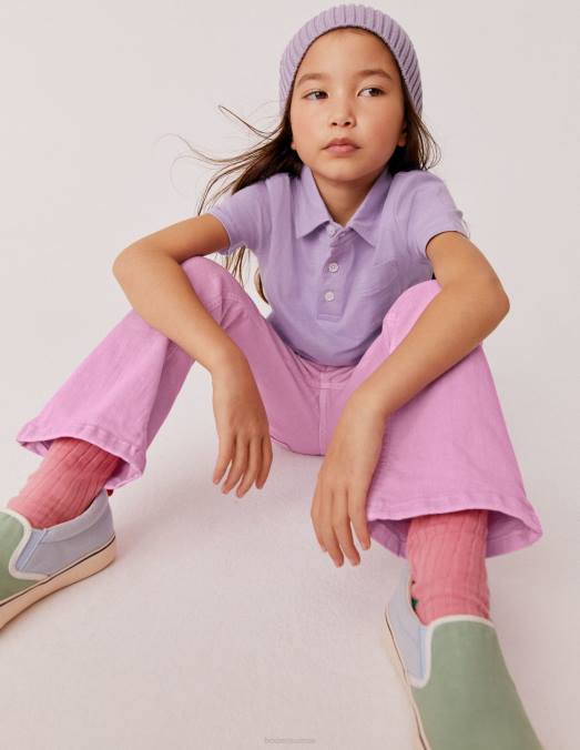 Boden vêtements rose lilas filles jean évasé LB2X3021