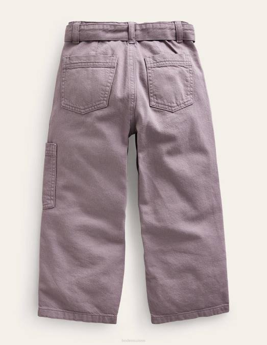 Boden vêtements souffle de mammouth violet filles pantalon cargo à taille nouée LB2X795
