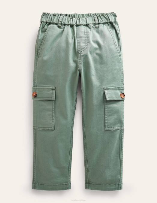Boden vêtements vert poterie filles pantalon cargo raccourci LB2X2712