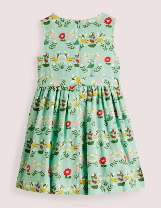 Boden vêtements Fées des fleurs de fontaine filles robe vintage LB2X2786
