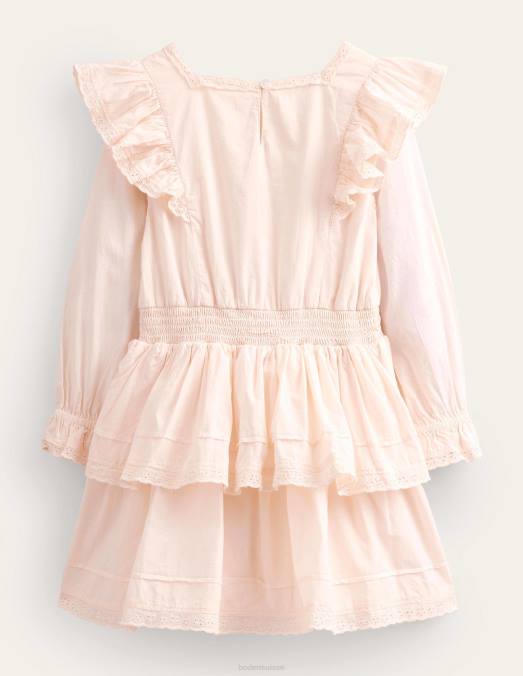 Boden vêtements Ivoire filles robe en dentelle tissée LB2X2960