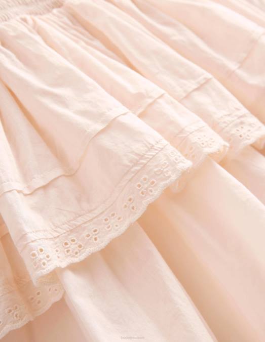 Boden vêtements Ivoire filles robe en dentelle tissée LB2X2960