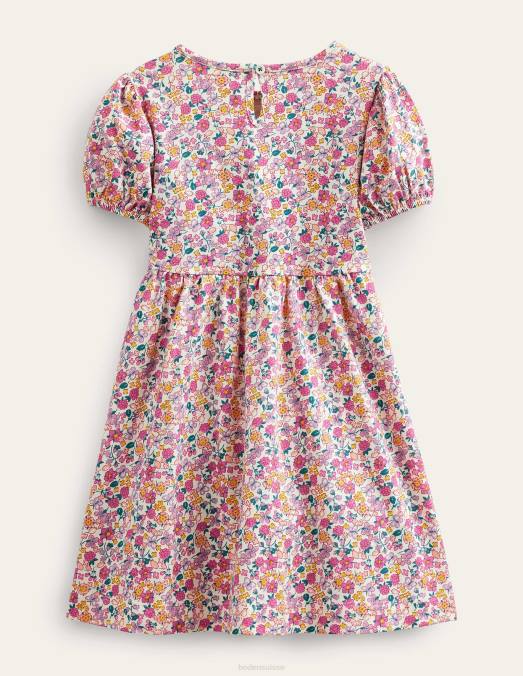 Boden vêtements baie de papillon aux pétales brillants filles robe en jersey à logo LB2X3115