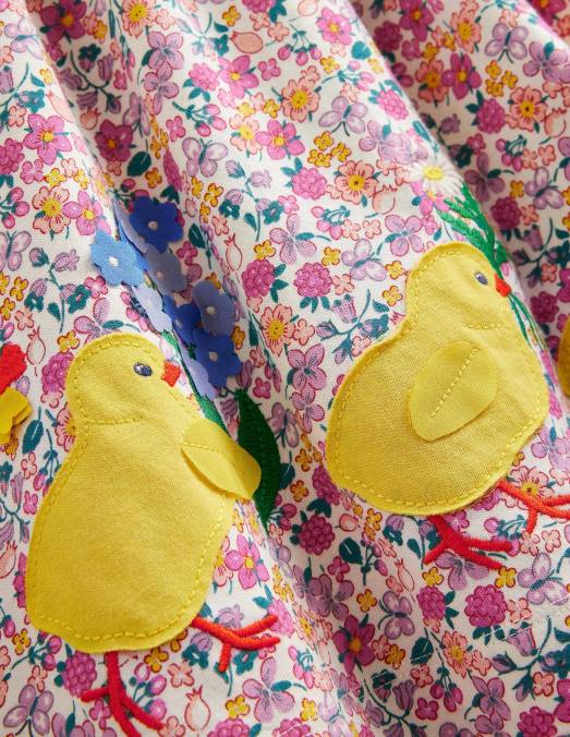 Boden vêtements baie de papillon aux pétales brillants filles robe en jersey à logo LB2X3115