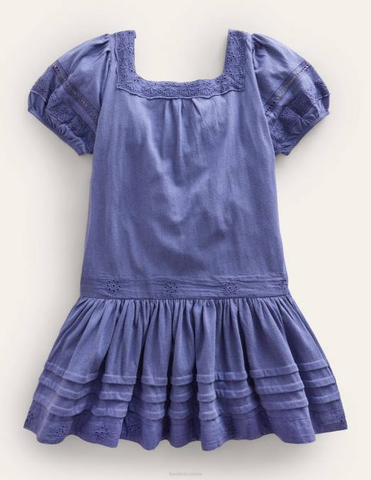 Boden vêtements bleu tribord souple filles robe taille basse LB2X3024