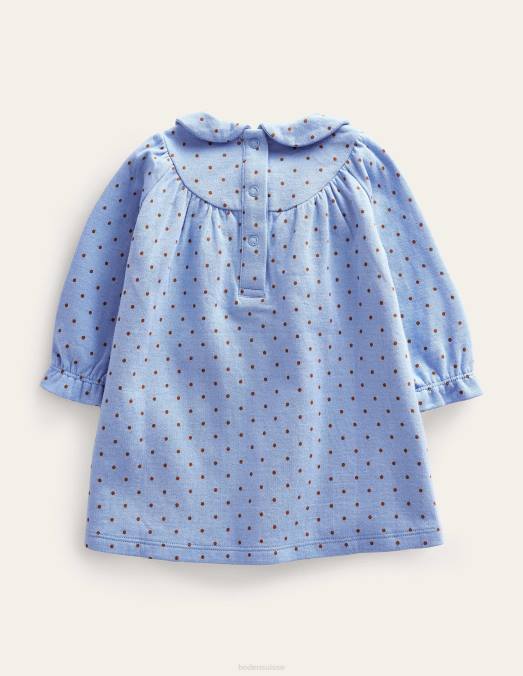 Boden vêtements brun caramel au beurre brunnera filles robe en jersey double face LB2X3094