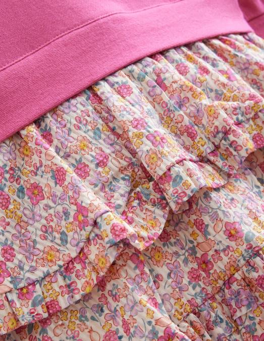 Boden vêtements doux william rose filles robe en molleton mélangé LB2X3292