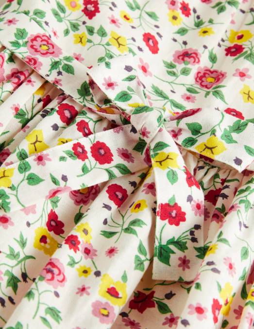 Boden vêtements fleurs ivoire filles robe vintage LB2X2782