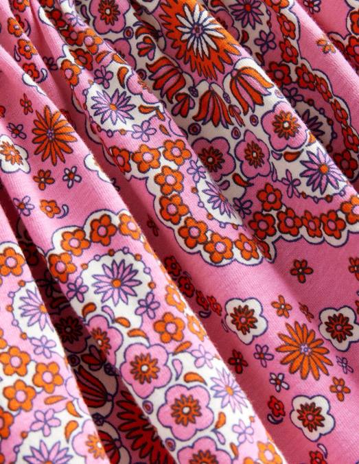 Boden vêtements marguerites rose pétale vif filles robe à bretelles en jersey tressé LB2X2830