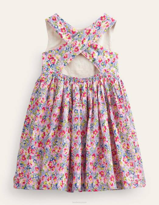 Boden vêtements multi-pot-pourri filles robe croisée dans le dos LB2X3022