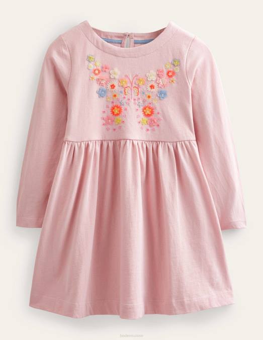 Boden vêtements papillon rose boto filles robe en jersey flottant LB2X2996