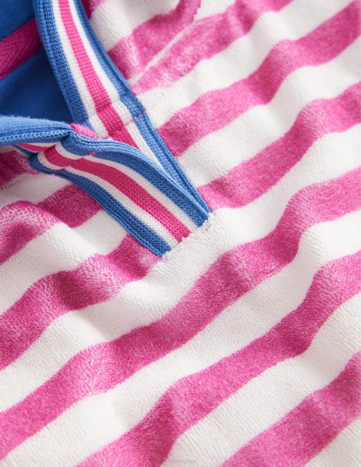 Boden vêtements superbe rose/ivoire filles robe en éponge LB2X3242