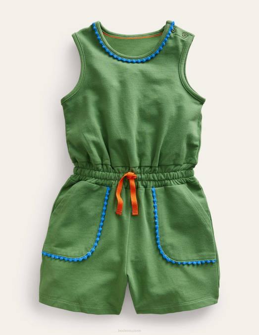 Boden vêtements vert safari filles combishort décontracté en jersey LB2X741