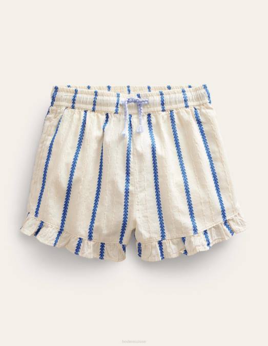 Boden vêtements Ivoire filles short à ourlet volanté LB2X2619