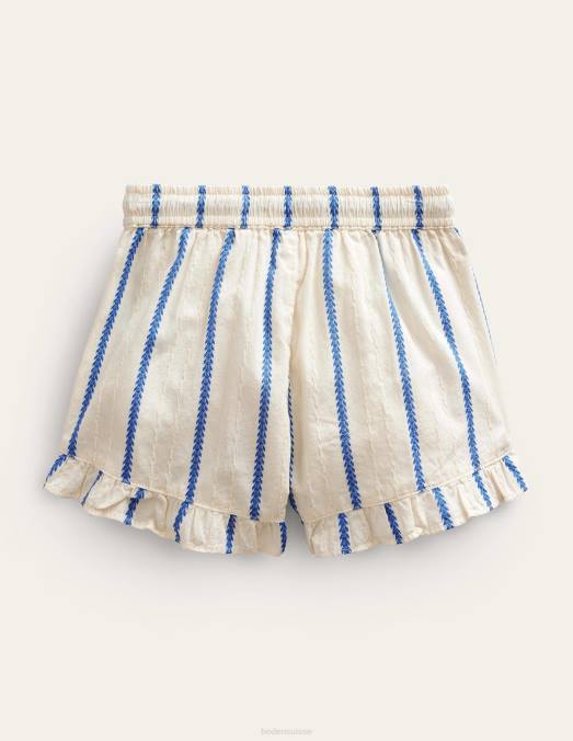 Boden vêtements Ivoire filles short à ourlet volanté LB2X2619