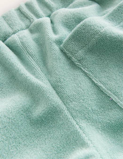 Boden vêtements bleu source chaude filles short en tissu éponge à ourlet volanté LB2X2658