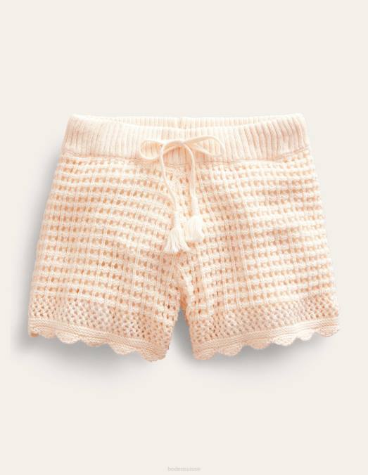 Boden vêtements crème du Dorset filles short en crochet fantaisie LB2X2772