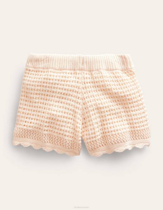Boden vêtements crème du Dorset filles short en crochet fantaisie LB2X2772