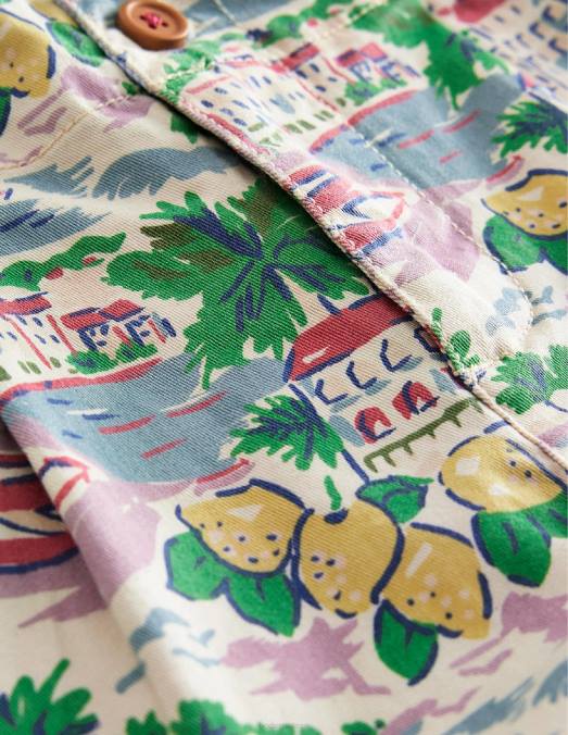 Boden vêtements impression multi-scènes filles short chino imprimé LB2X2748