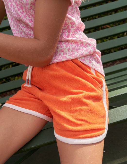 Boden vêtements opale de feu orange filles short en jersey rétro LB2X2742