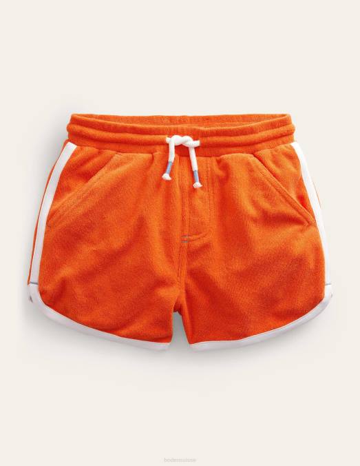 Boden vêtements opale de feu orange filles short en jersey rétro LB2X2742
