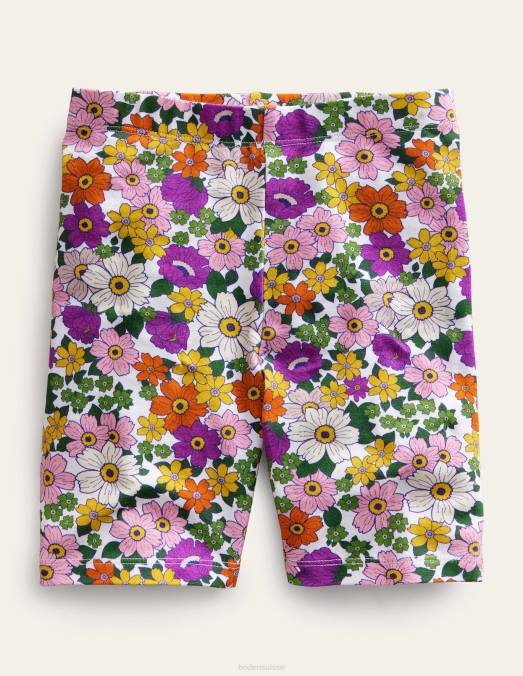 Boden vêtements orchidée rayonnante violet floral filles cuissard cycliste LB2X3220