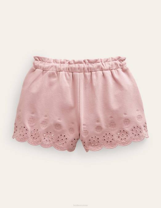 Boden vêtements rose amande filles short en jersey à œillets LB2X2759