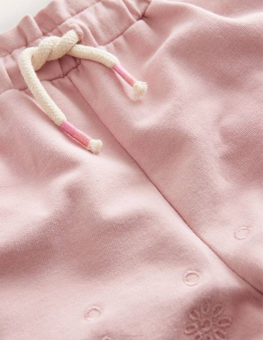 Boden vêtements rose amande filles short en jersey à œillets LB2X2759