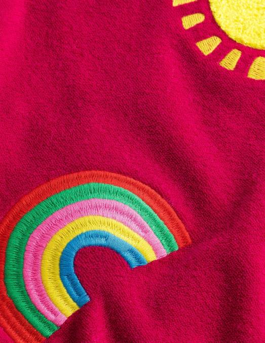 Boden vêtements canne à sucre rose filles sweat à logo en éponge LB2X3005