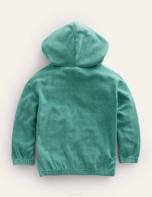 Boden vêtements crique bleue filles sweat à capuche en tissu éponge LB2X3187