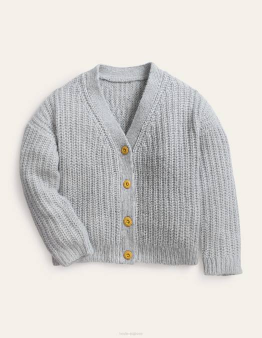 Boden vêtements marne argentée filles cardigan moelleux LB2X3044