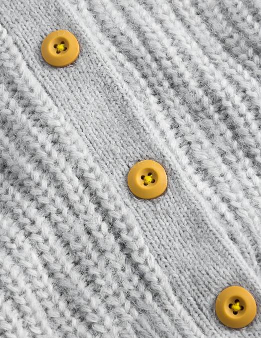 Boden vêtements marne argentée filles cardigan moelleux LB2X3044